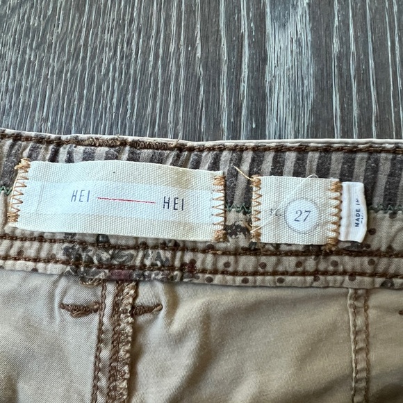 Anthropology Hei Hei Khaki Tan Pants. Womens size 27 - Picture 8 of 11